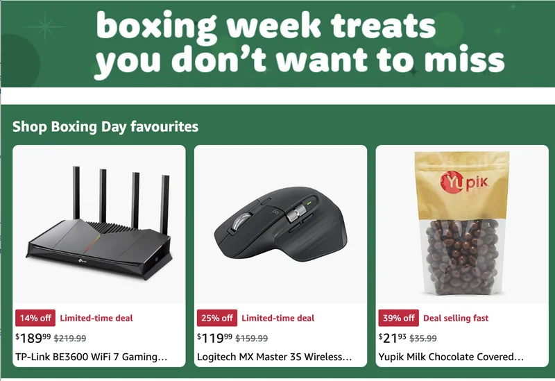 Amazon Canada Boxing Week Deals: Save up to 50% off + More