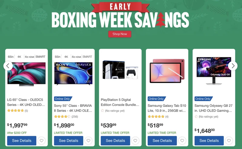 Costco Canada Early Boxing Day Event Sale: Great Savings on Appliances, Clothing and More