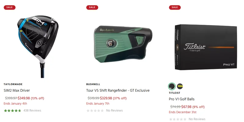 Golf Town Canada Early Boxing Day Sale: Save up to 50%