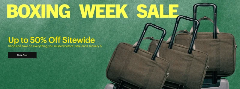 Herschel Canada Boxing Day 2025 Sale: Save up to 50% off Sitewide