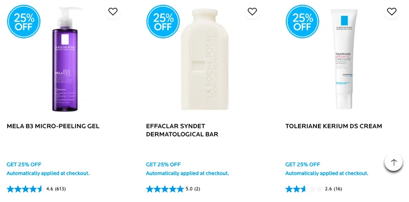 La Roche-Posay Canada: Save up to 30% on Select Products
