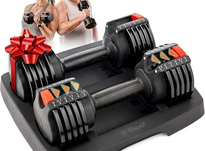 Lifepro Adjustable Dumbbells Set 6 in