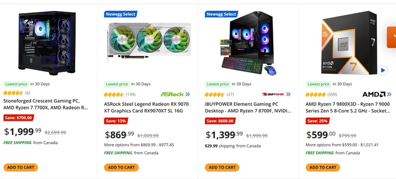 Newegg Canada Boxing Week Deals Sale: Save up to 68% off