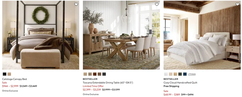 Pottery Barn Canada Boxing Day Deals Sale: Save up to 60% Off