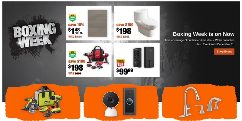 The Home Depot Canada Boxing Week Sale: Save up to $400 When You Buy 3 Appliances + More