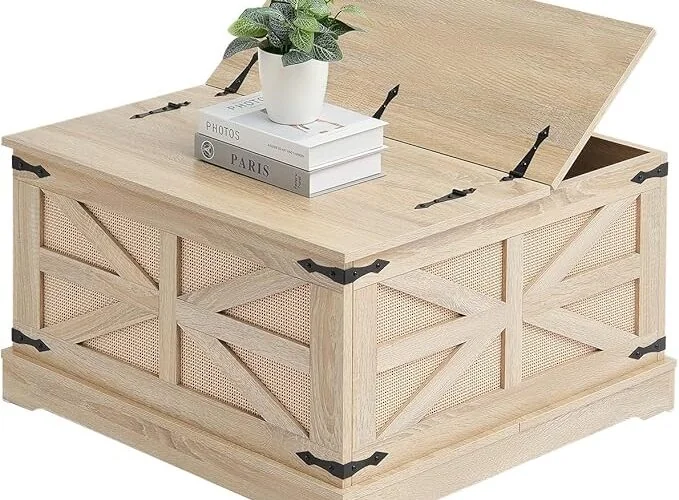 VEVOR Rattan Coffee Table