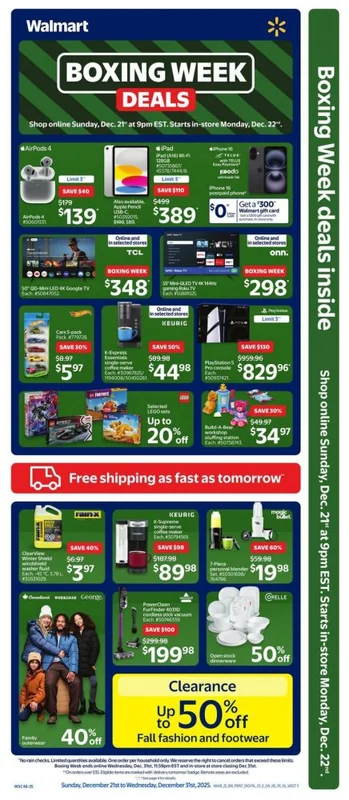 Walmart Canada Boxing Day Sale 2025 LIVE Online Now: Save up to 50% on Select Items